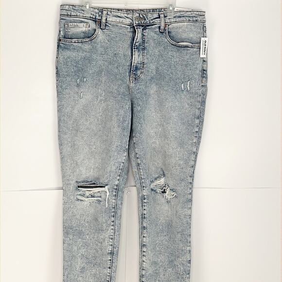 NWT Old Navy High Rise OG Straight Ankle Distressed Jeans - Picture 3 of 10